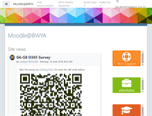 Tablet Screenshot of moodle.ibwya.net